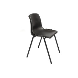 Silla Fija PVC Negro